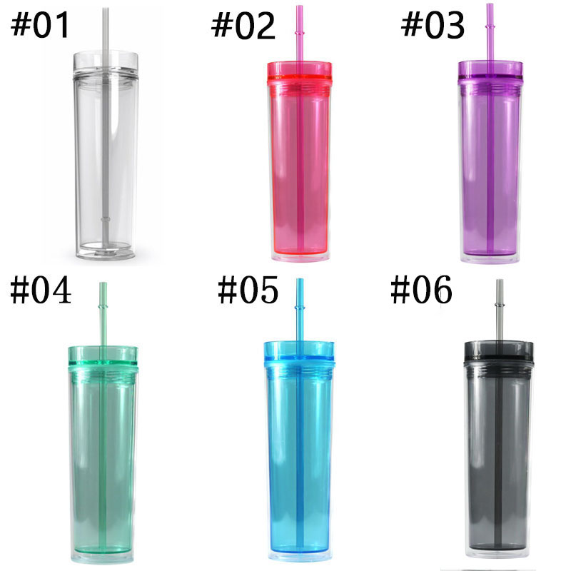 16oz Double Walled Travel Tumbler Cups in Bulk Clear Tumblers with Lid and  Straw - China Tumblers Bulk Cups and Tumbler with Straw price